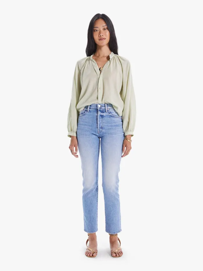 Women Shirts Mother Denim The Sunburst Dark Green