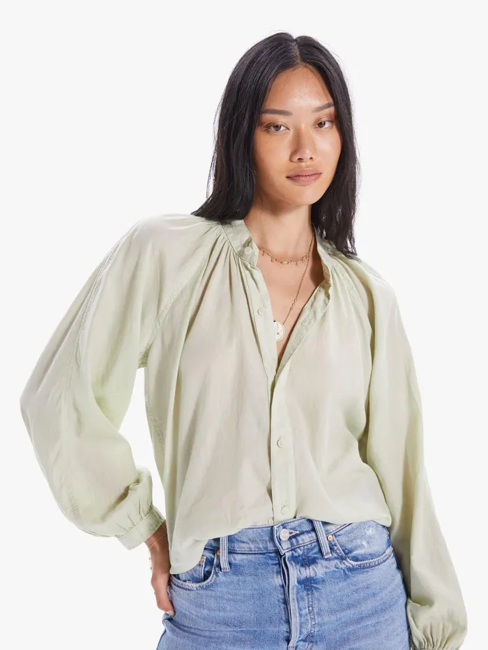 Women Shirts Mother Denim The Sunburst Dark Green