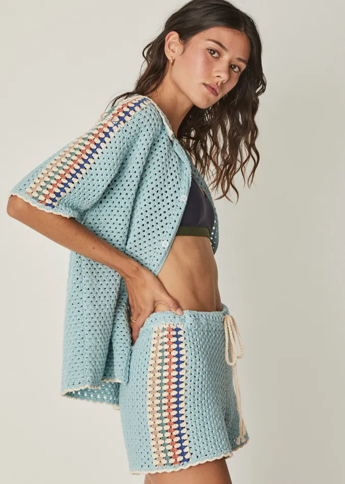 Women Shorts THE UPSIDE CASTILLO CROCHET HALI SHORT