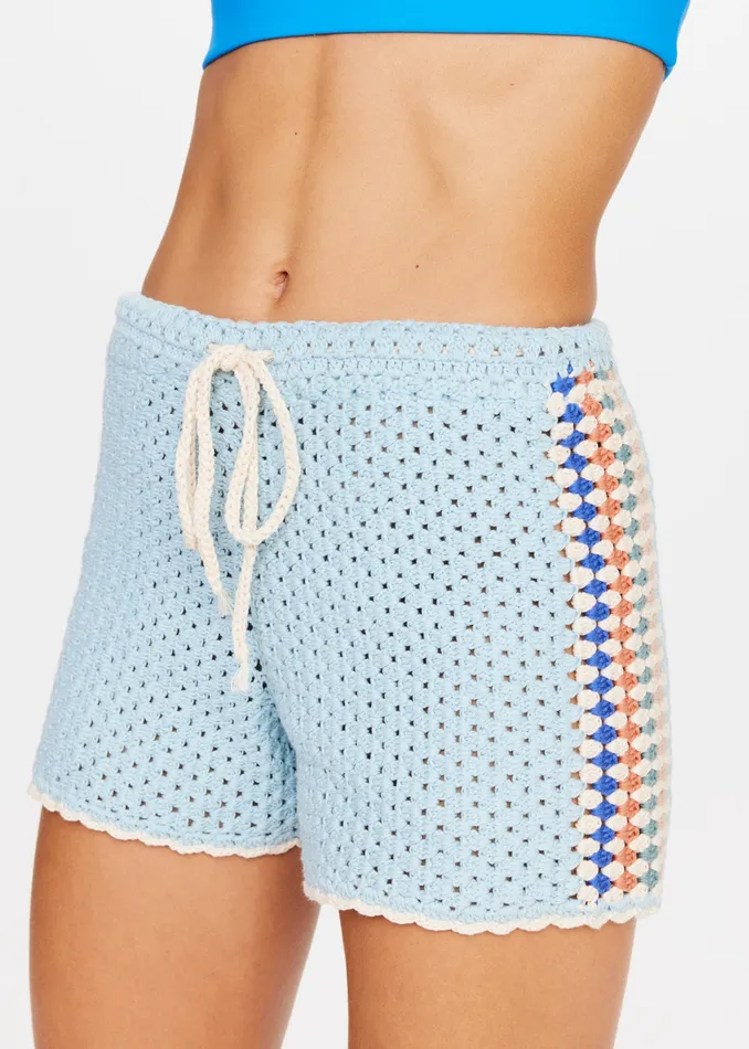 Women Shorts THE UPSIDE CASTILLO CROCHET HALI SHORT Women Shorts THE UPSIDE CASTILLO CROCHET HALI SHORT