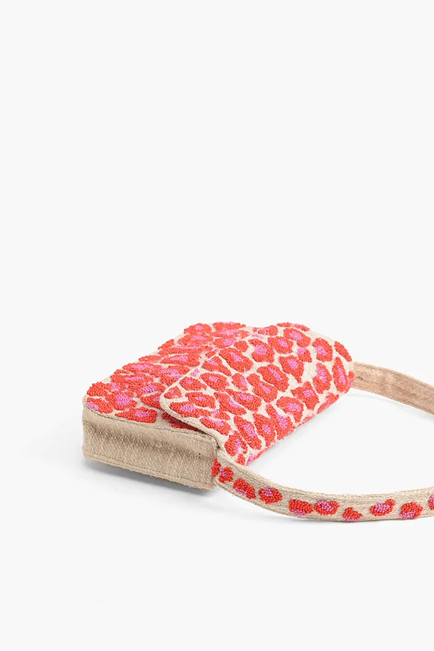 Women Shoulder Bags America and Beyond Pink Leopard Shoulder Bag