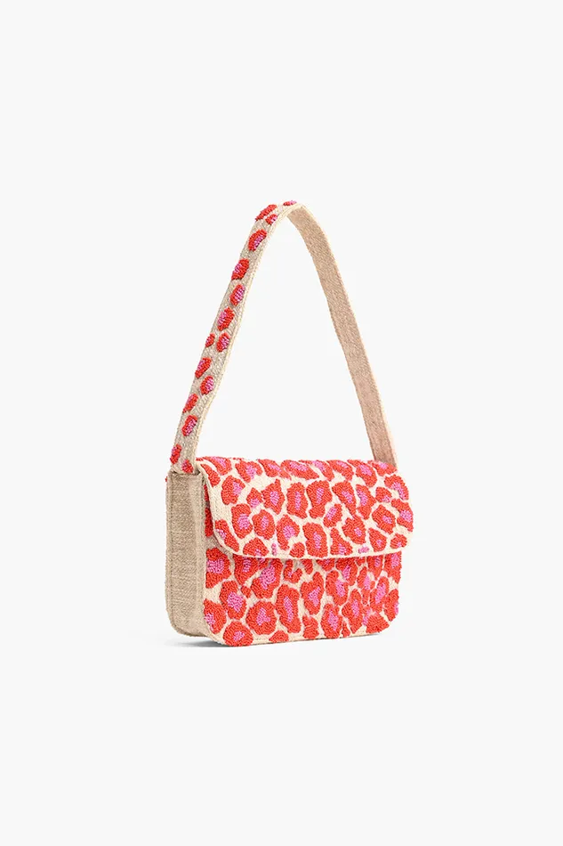 Women Shoulder Bags America and Beyond Pink Leopard Shoulder Bag