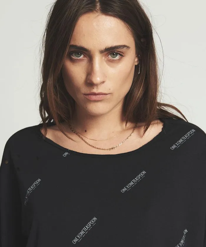 Women SIGNATUREVALENTINELONGSLEEVE TEE One Teaspoon Basic Tees
