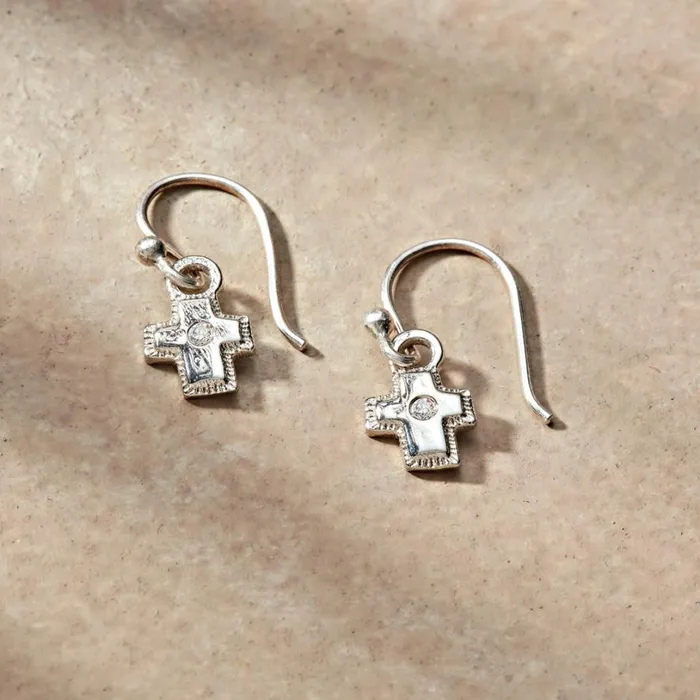 Women Silver Bright Faith Earrings Sundance Catalog Earrings