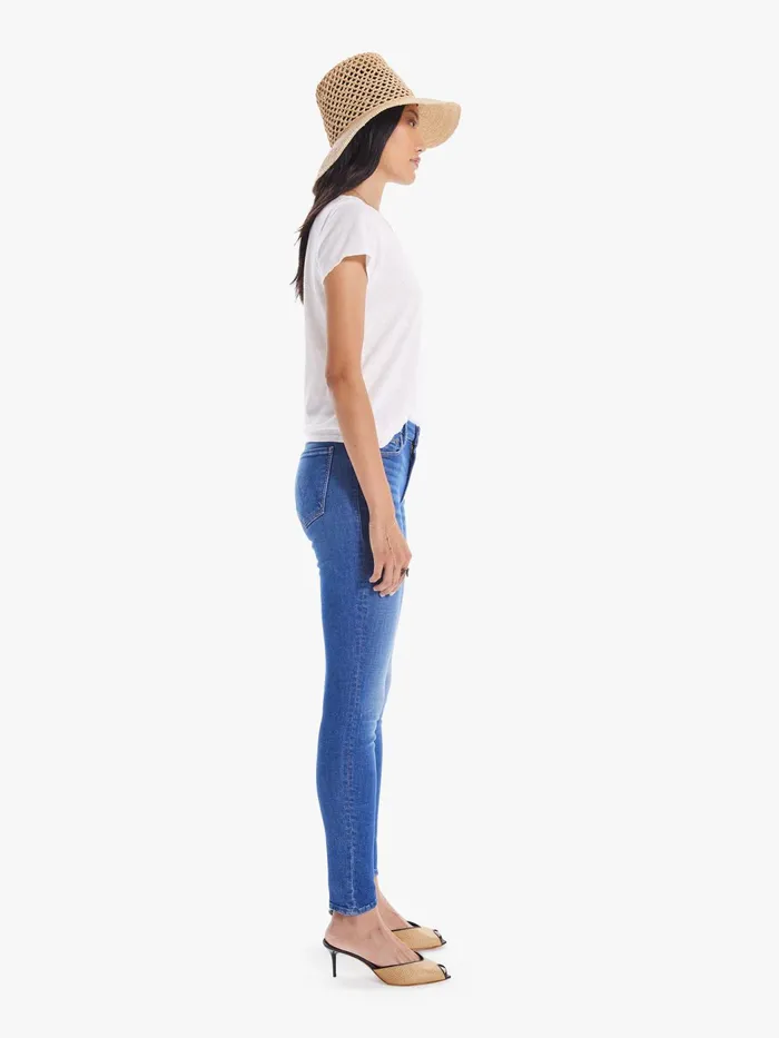 Women Skinny Mother Denim The Looker Medium Blue