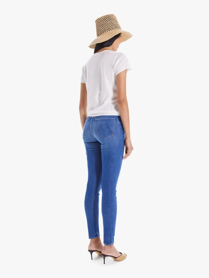 Women Skinny Mother Denim The Looker Medium Blue
