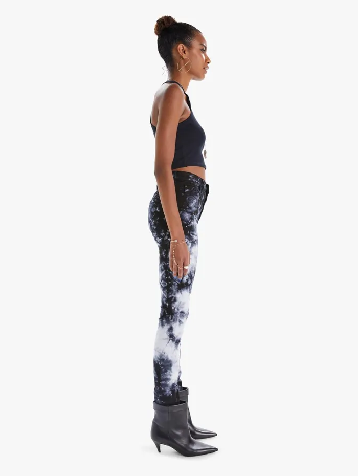 Women Skinny Mother Denim The Super Swooner Black