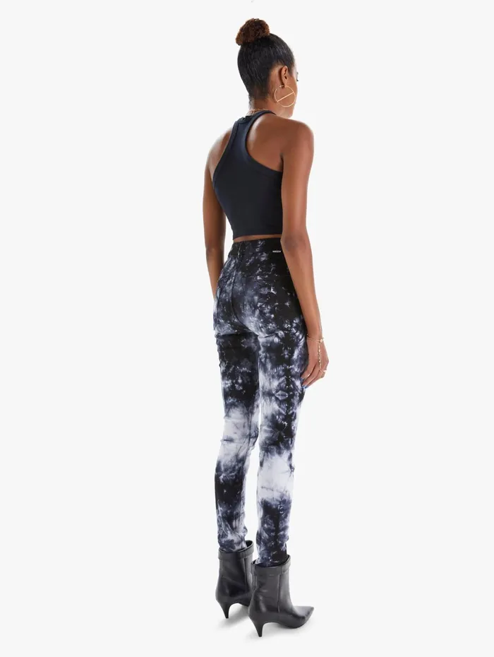 Women Skinny Mother Denim The Super Swooner Black