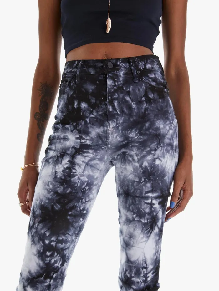 Women Skinny Mother Denim The Super Swooner Black