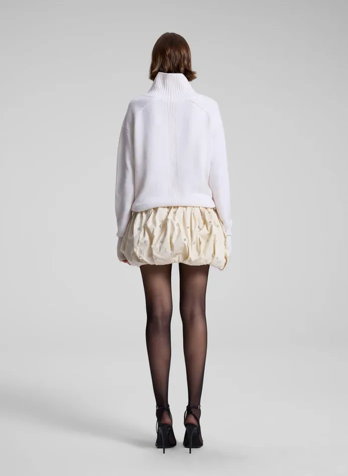 Women Skirts ALC Holly Embellished Convertible Skirt Cream