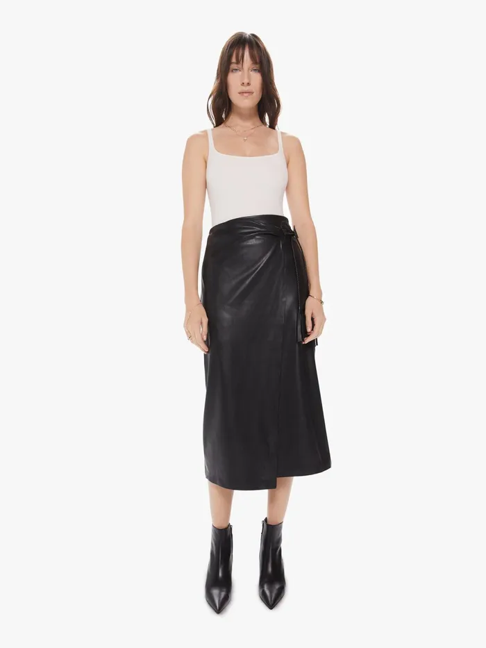 Women Skirts Mother Denim The It039sAWrap Skirt Black