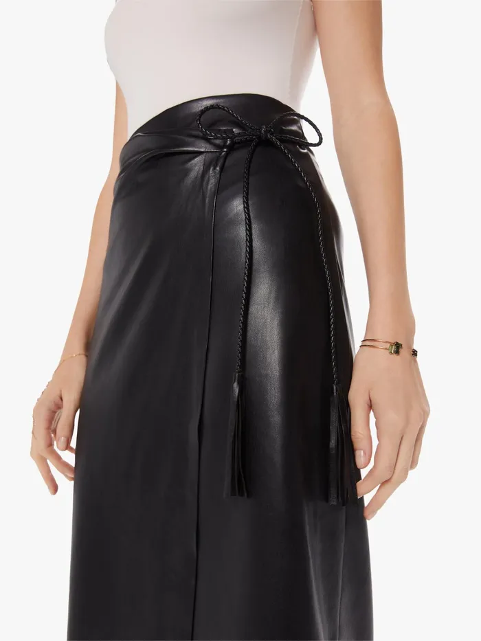 Women Skirts Mother Denim The It039sAWrap Skirt Black