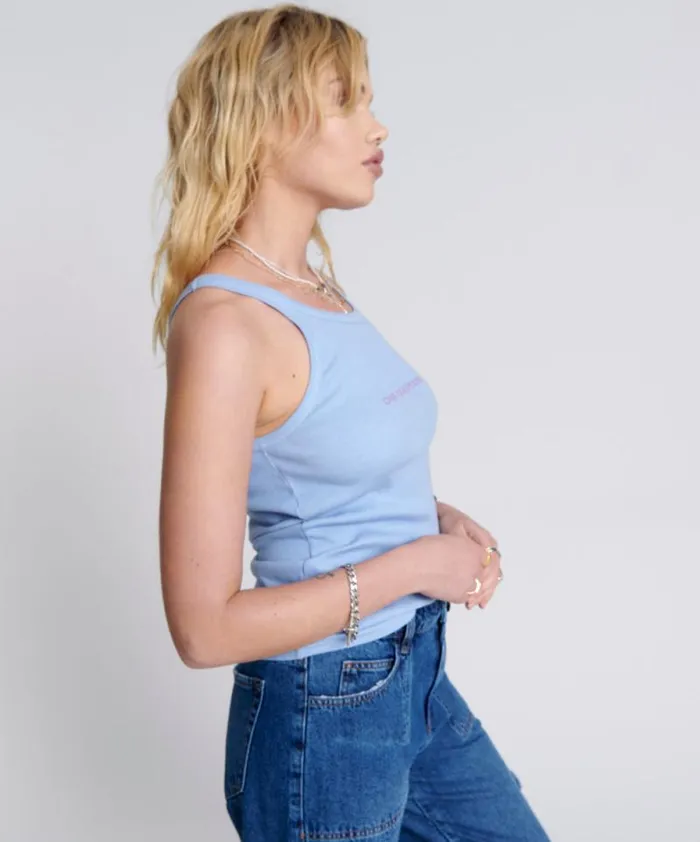 Women SKYWAY LOGO SINGLET One Teaspoon Tees and Tanks Women SKYWAY LOGO SINGLET One Teaspoon Tees and Tanks