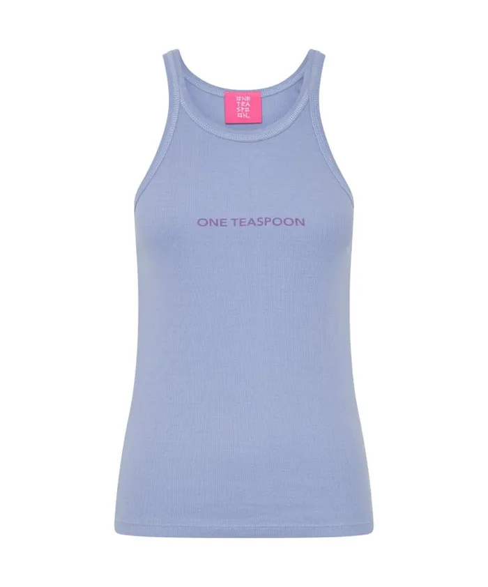 Women SKYWAY LOGO SINGLET One Teaspoon Tees and Tanks Women SKYWAY LOGO SINGLET One Teaspoon Tees and Tanks