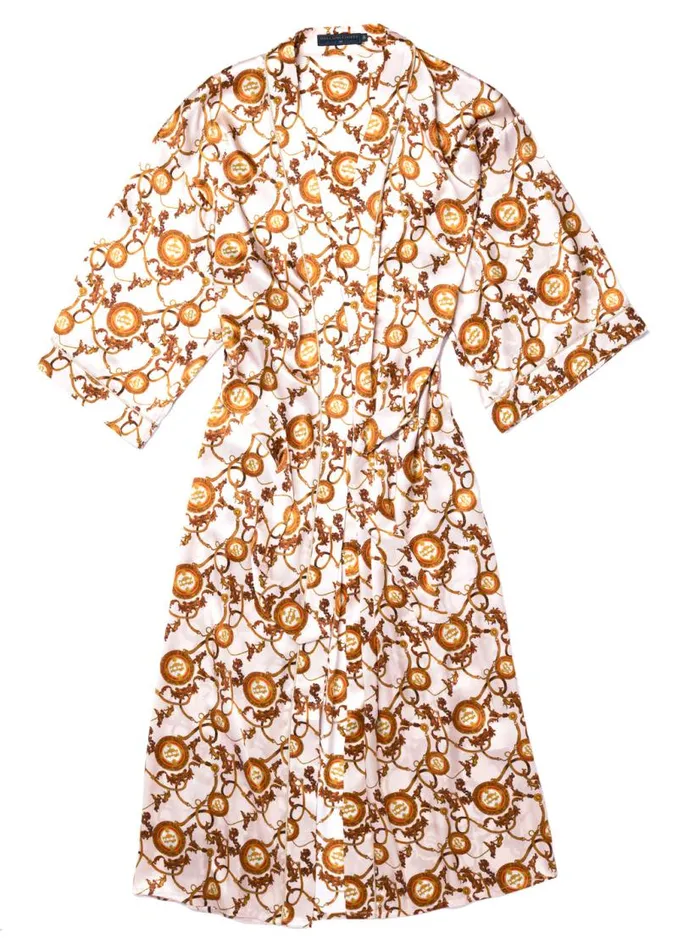 Women Sleepwear Holland Cooper Silk Full Length Dressing Gown Blush