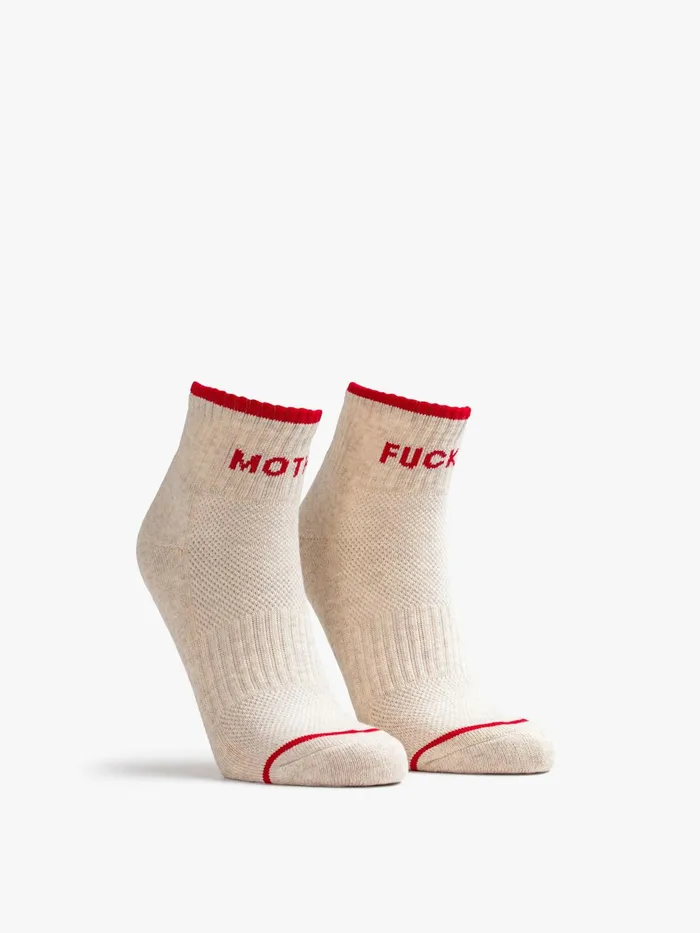 Women SocksLaces Mother Denim Baby Steps Ankle Natural