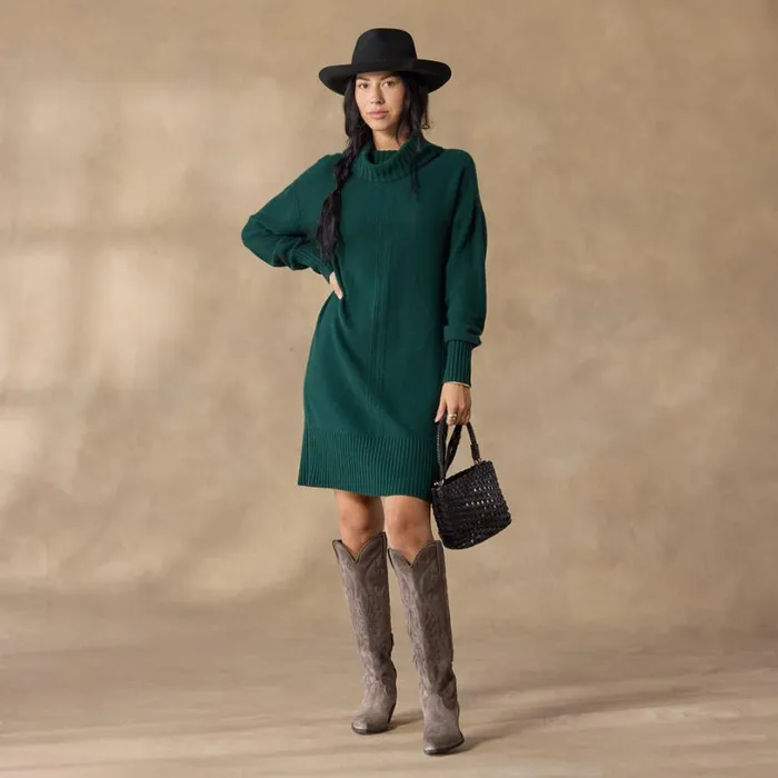 Women Sonja Cashmere Dress Evergreen Sundance Catalog Dresses and Jumpsuits Women Sonja Cashmere Dress Evergreen Sundance Catalog Dresses and Jumpsuits
