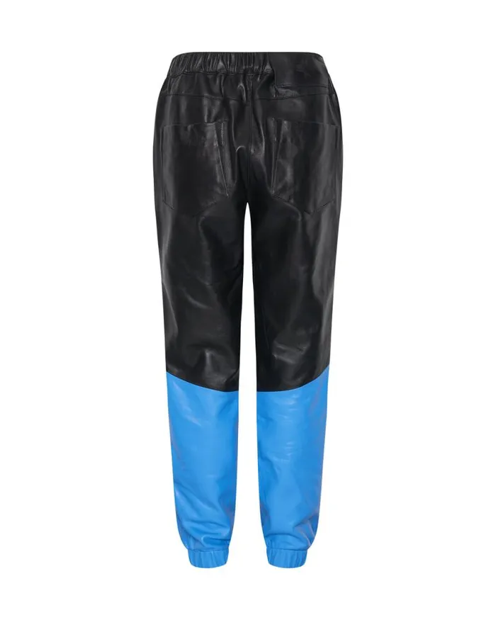 Women STAND BY LEATHER TRACK PANTS One Teaspoon Bottoms Women STAND BY LEATHER TRACK PANTS One Teaspoon Bottoms