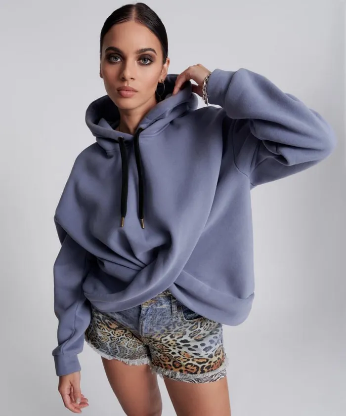 Women STAND BY TWISTED HOODY One Teaspoon Hoodies And Sweats