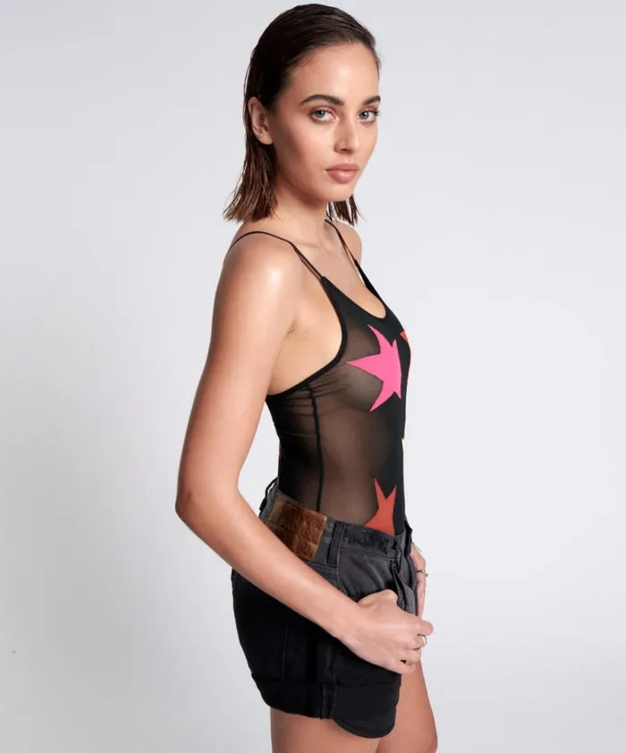 Women STAR GAZING MESH BODYSUIT One Teaspoon Intimates Women STAR GAZING MESH BODYSUIT One Teaspoon Intimates
