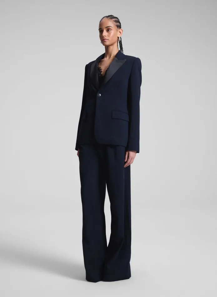 Women Suits ALC Brandon Tailored Tux Jacket Evening Blueblack
