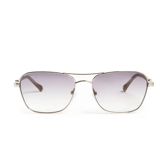 Women Sunglasses Bruno Magli Playa Aviator Sunglasses 8211 Silver