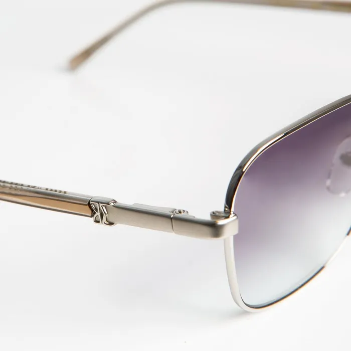 Women Sunglasses Bruno Magli Playa Aviator Sunglasses 8211 Silver