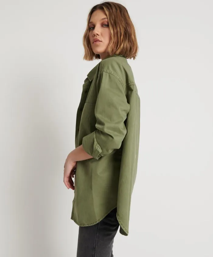 Women SUPER KHAKI SOHO SHIRT One Teaspoon Shirts Women SUPER KHAKI SOHO SHIRT One Teaspoon Shirts