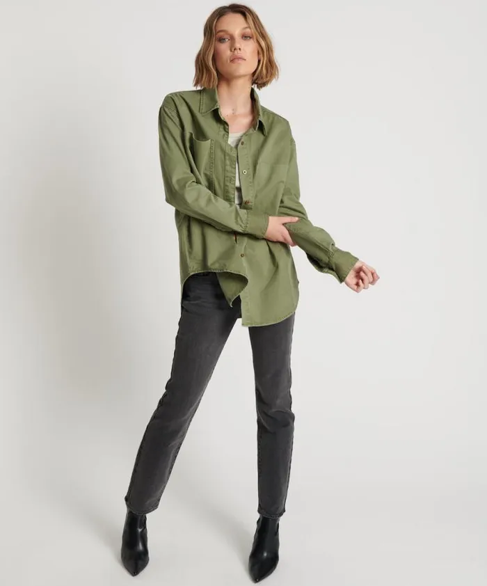 Women SUPER KHAKI SOHO SHIRT One Teaspoon Shirts Women SUPER KHAKI SOHO SHIRT One Teaspoon Shirts