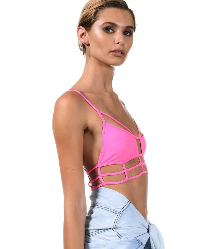 Women SUPERMAN BODICE PINK One Teaspoon Intimates