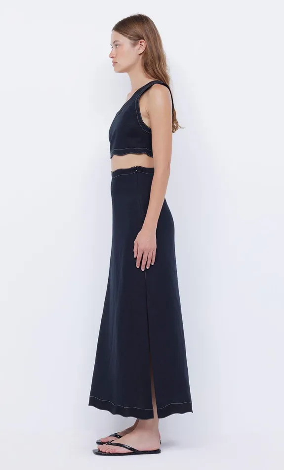 Women TALLULAH ASYM CROP TOP 8211 BLACKBLACK Bec Bridge Sleeveless