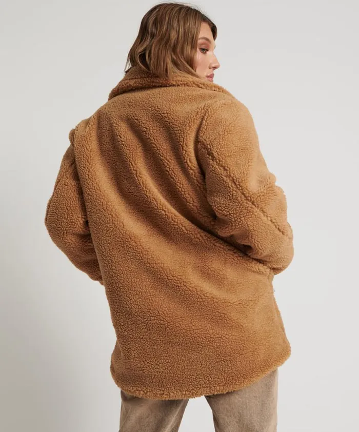 Women TAN TEDDY COAT One Teaspoon Jackets Women TAN TEDDY COAT One Teaspoon Jackets