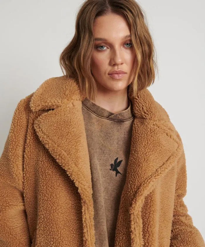 Women TAN TEDDY COAT One Teaspoon Jackets Women TAN TEDDY COAT One Teaspoon Jackets