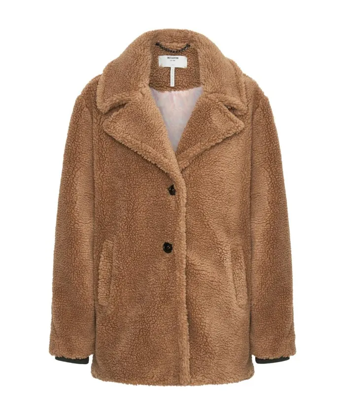 Women TAN TEDDY COAT One Teaspoon Jackets Women TAN TEDDY COAT One Teaspoon Jackets