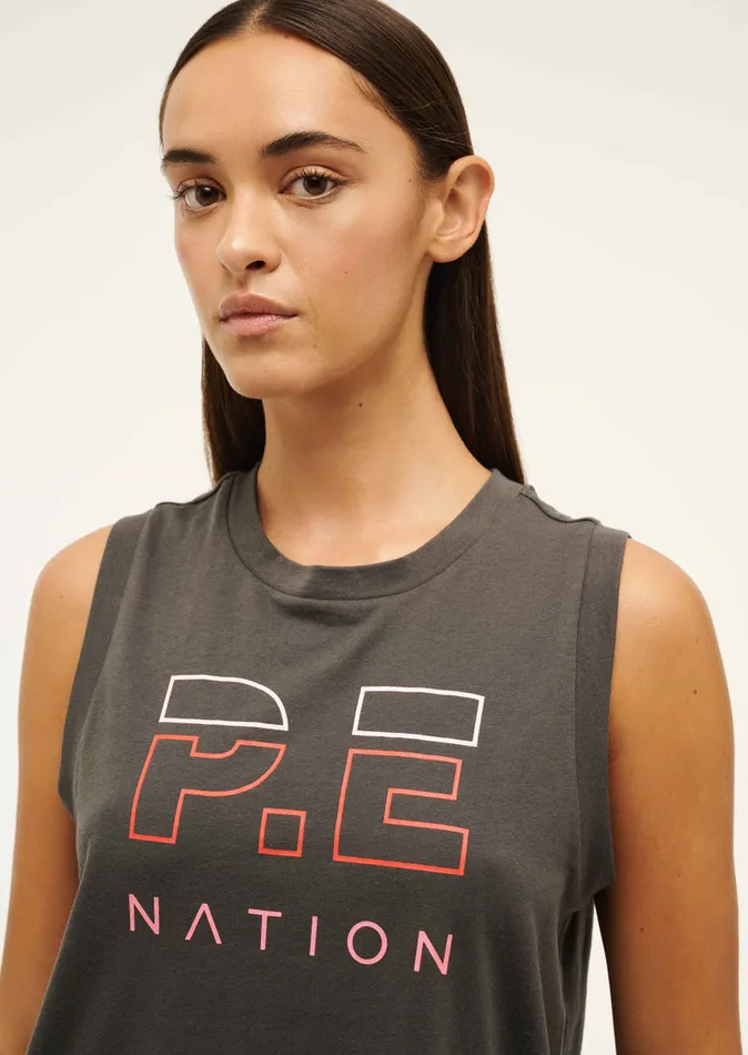 Women Tanks PE Nation HEADS UP TANK IN GUNMETAL
