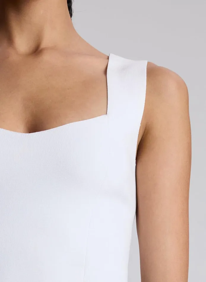 Women Tees and Tanks ALC Jordana Compact Knit Top White