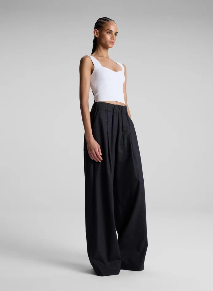 Women Tees and Tanks ALC Jordana Compact Knit Top White