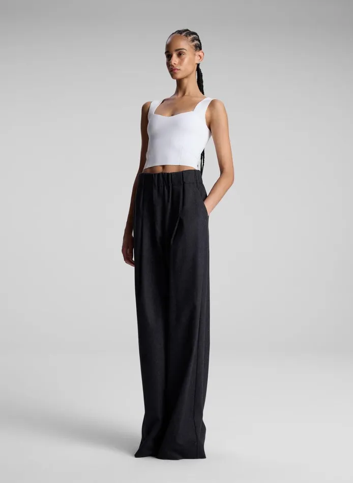 Women Tees and Tanks ALC Jordana Compact Knit Top White