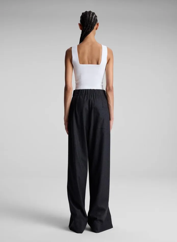Women Tees and Tanks ALC Jordana Compact Knit Top White