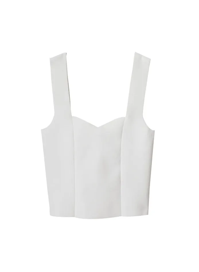 Women Tees and Tanks ALC Jordana Compact Knit Top White