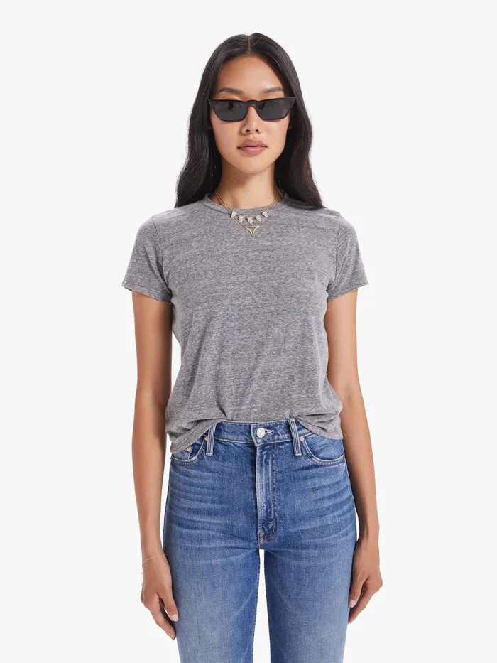 Women Tees Mother Denim The Lil Goodie Goodie Heather Grey