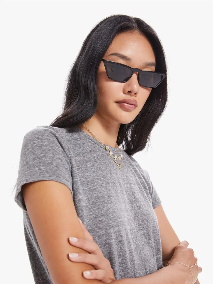 Women Tees Mother Denim The Lil Goodie Goodie Heather Grey