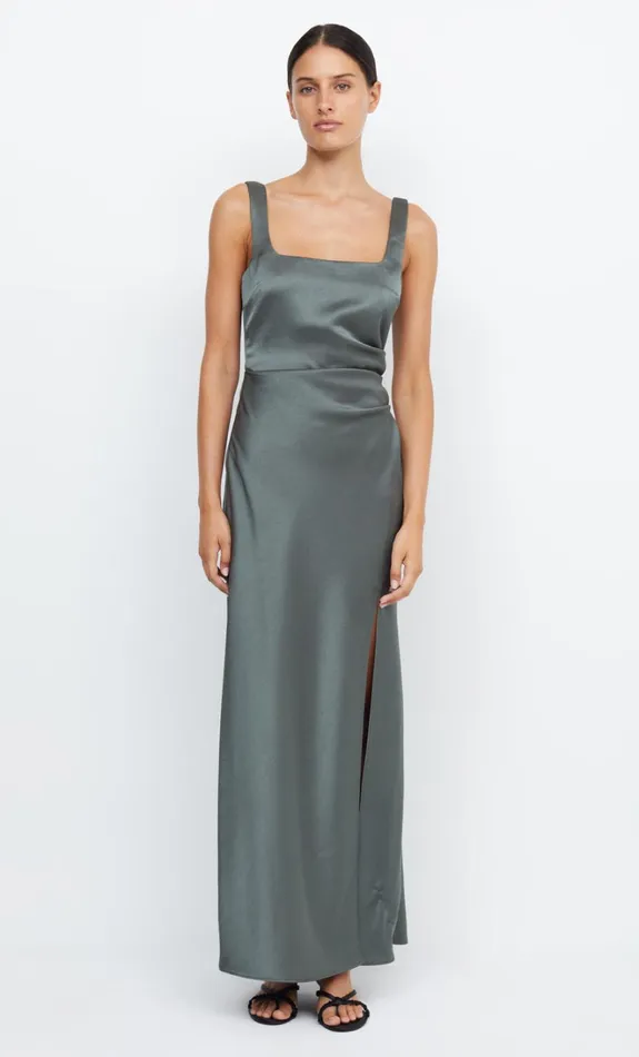Women THE DREAMER SQUARE NECK DRESS 8211 DARK WILLOW Bec Bridge Maxi Dresses