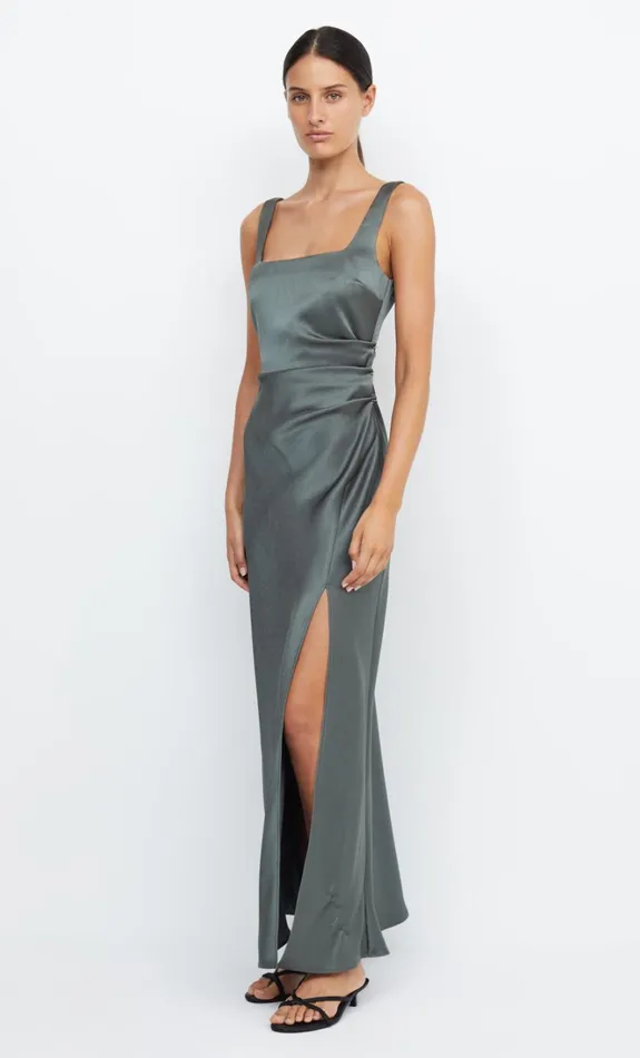 Women THE DREAMER SQUARE NECK DRESS 8211 DARK WILLOW Bec Bridge Maxi Dresses