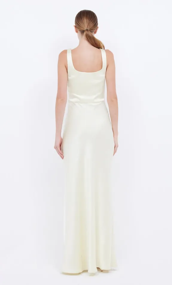 Women THE DREAMER SQUARE NECK DRESS 8211 ICE YELLOW Bec Bridge Bridesmaid Dresses