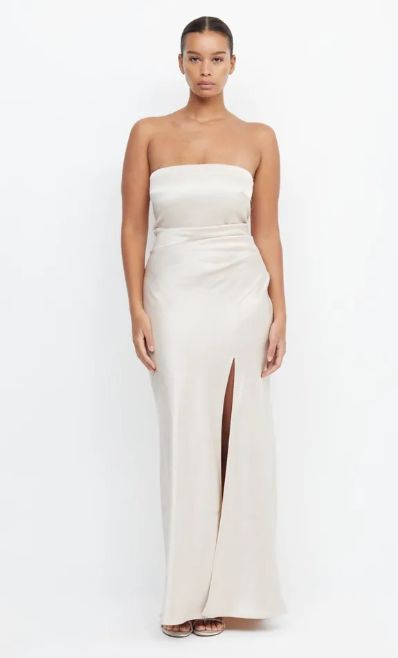 Women THE DREAMER STRAPLESS DRESS 8211 SAND Bec Bridge Maxi Dresses