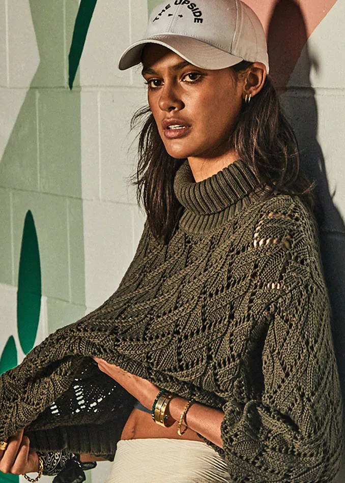 Women THE UPSIDE SUKI CLEMENTINE KNIT CREW Knitwear