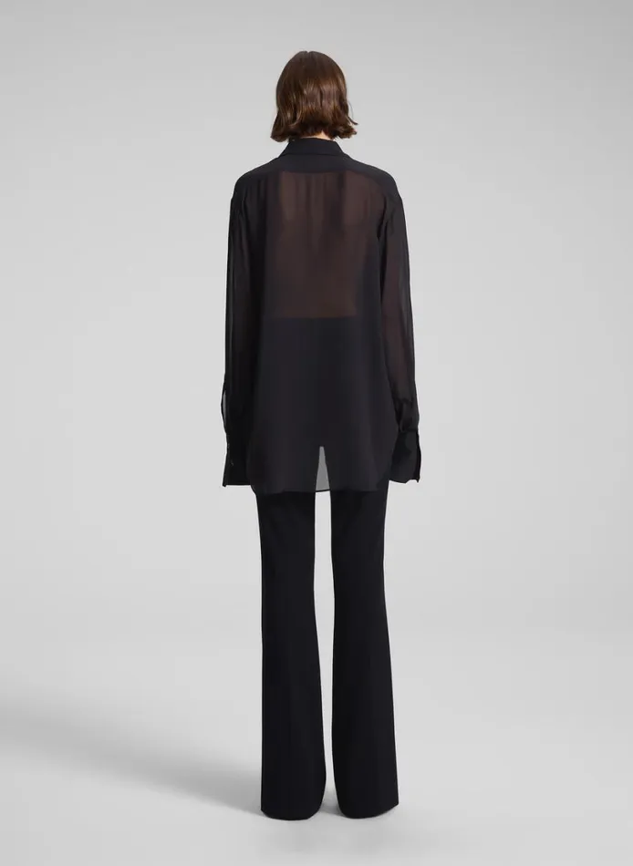 Women Tops ALC Camden Tux Silk Top Black