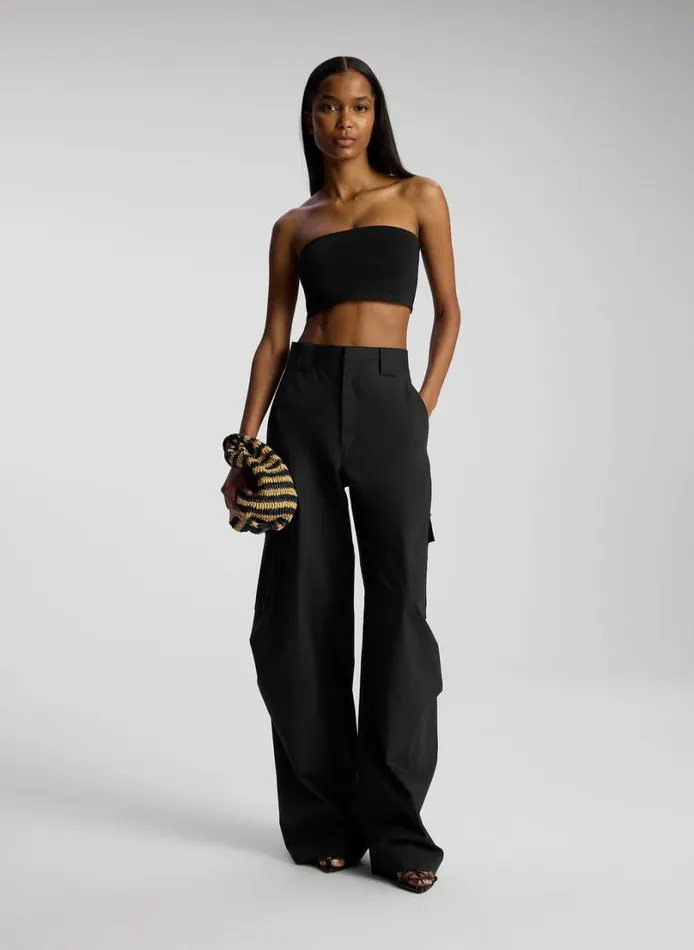 Women Tops ALC Dean Compact Knit Bra Black