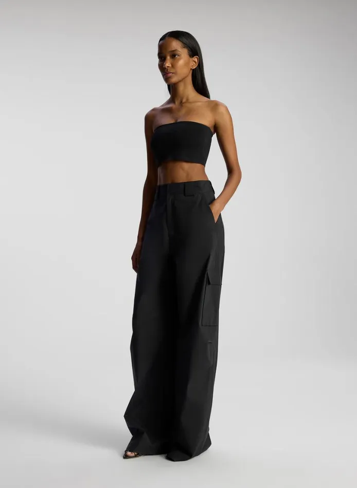 Women Tops ALC Dean Compact Knit Bra Black